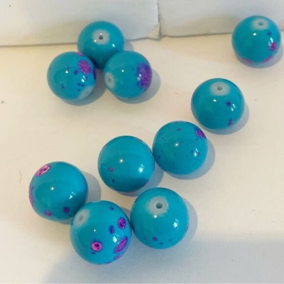 Lot Of 9 Assorted Blue Themed Beads 228 Pcs For Jewelry Making Crafting Projects - Picture 6 of 16
